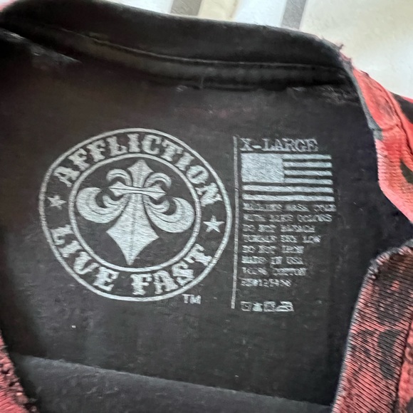Men’s extra large affliction T-shirt - Picture 2 of 3
